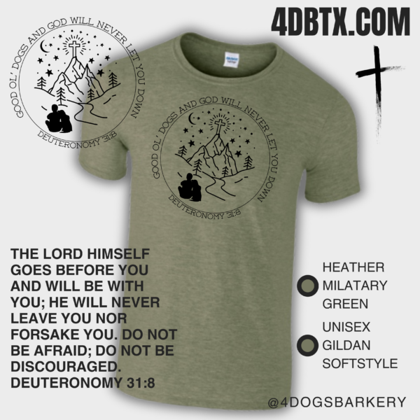 GOOD OL' DOGS AND GOD T-SHIRT
