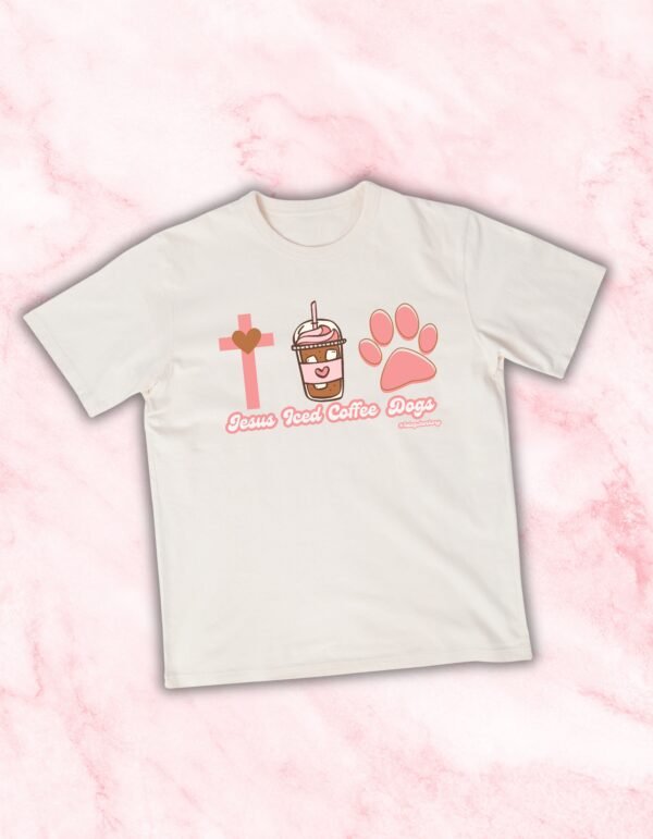JESUS ICED COFFEE DOGS T-SHIRT